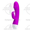 Vibrador 2 motores con estimulador de clitoris recarga USB